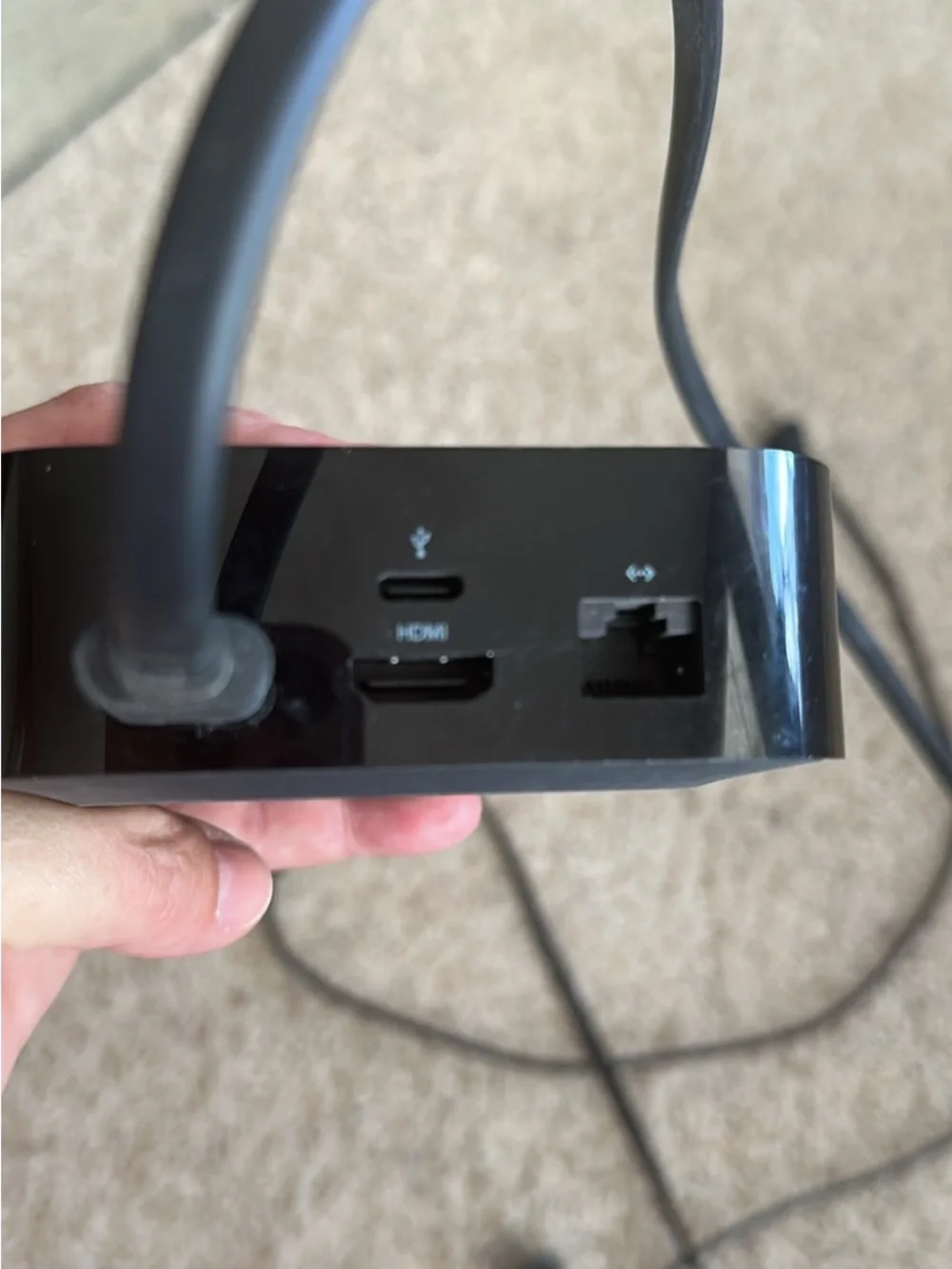 Apple Black TV Streaming Device with Power Cord